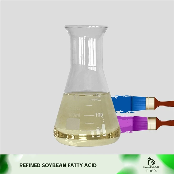 Manufacture Of Soya Refined Oleic Acid For Paint Industry,flotation Agent,collecting Agent For Ore, Soap Bar, Rubber Industry, Plastic Industry, Lubricating Oil,dimer Acid, Alkyd Resin,carbon Paper Coating Painting.
