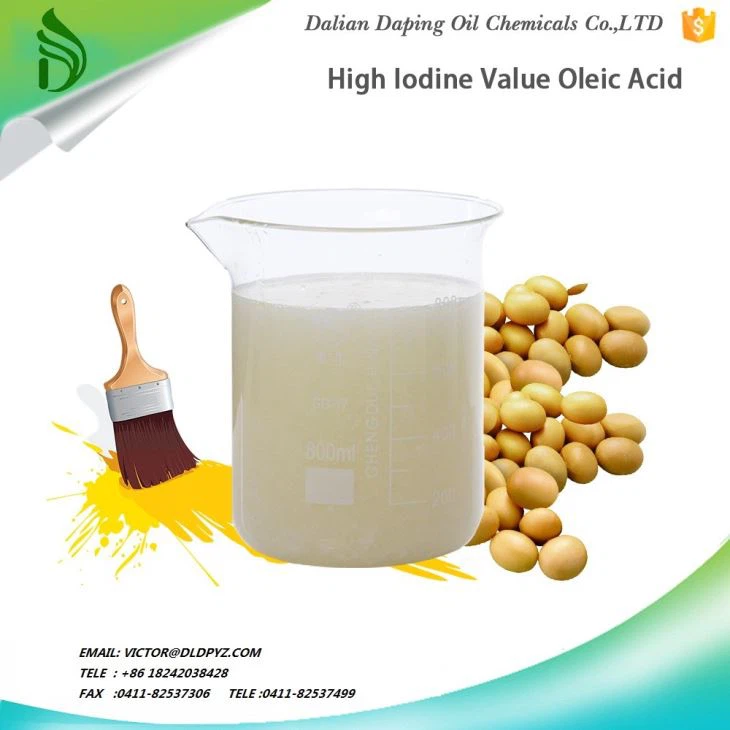 High Iodine Valure Soya Fatty Acid For Dimer Acid Alkyd Resin Short Oil
